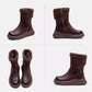 Women's Trendy Zip-up Thick Lined Ankle Boots