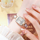 🌸Limited time 48% OFF✨⌚Couple's Fashion Rectangular Quartz Watch