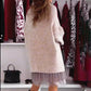 🌸Spring Specials💗 Women’s Semi Turtleneck Loose Sweatshirt and Sleeveless Mini Gauze Dress Set