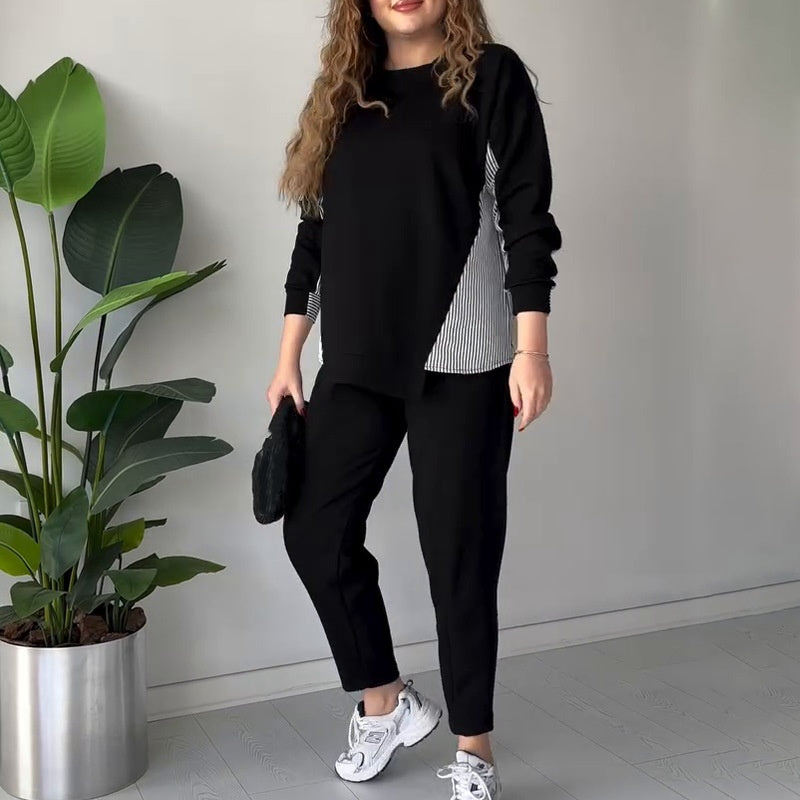 👗40% OFF✨2-Piece Lounge Set In Color Block Design For Women