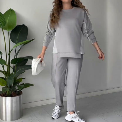 👗40% OFF✨2-Piece Lounge Set In Color Block Design For Women