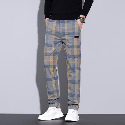 🥰Hot Sales - 50% OFF✨Men's Casual Plaid Pants with Pockets