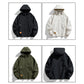 Men's Casual Warm Zip-Up Hooded Jacket