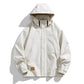 Men's Casual Warm Zip-Up Hooded Jacket