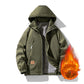 Men's Casual Warm Zip-Up Hooded Jacket