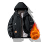 Men's Casual Warm Zip-Up Hooded Jacket