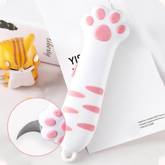 🔥2025 HOT SALE🔥 Cute Cat Claw Retractable Knife Box Cutter