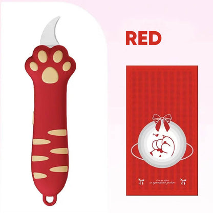 🔥2025 HOT SALE🔥 Cute Cat Claw Retractable Knife Box Cutter