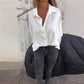 💕Women's Solid Long Sleeve Button Down Shirt