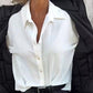 💕Women's Solid Long Sleeve Button Down Shirt