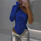 🔥2025 NEW SALES - 50% OFF🔥Women's One Shoulder Sequin Bodysuit