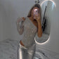 🔥2025 NEW SALES - 50% OFF🔥Women's One Shoulder Sequin Bodysuit