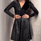 🌸Spring Specials💐 Women's Elegant Sequin Wrap Dress