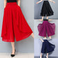 Women’s High Waist Cropped Chiffon Culottes