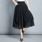 Women’s High Waist Cropped Chiffon Culottes