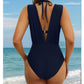 🏖️ Women's Tie Solid Color Swimsuit 2-PCS Set