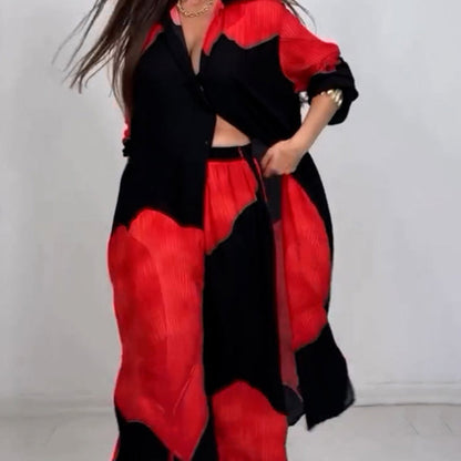 🌸Spring Specials💐 Full Button Down Long Shirt & Drawstring Pants Set