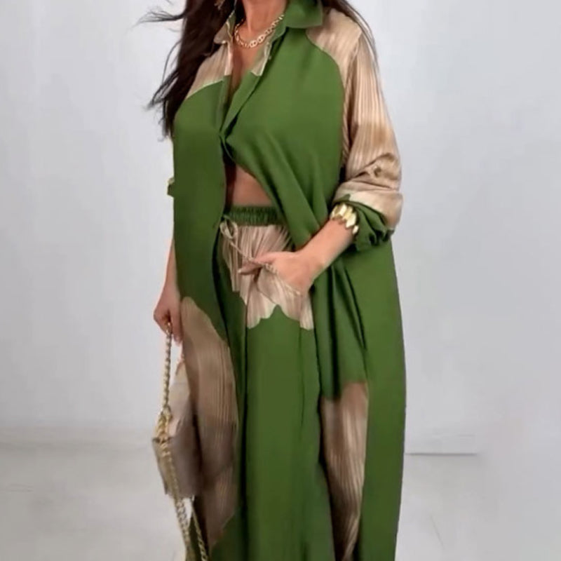 🌸Spring Specials💐 Full Button Down Long Shirt & Drawstring Pants Set
