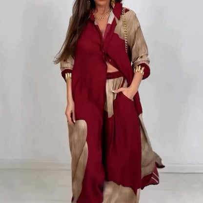🌸Spring Specials💐 Full Button Down Long Shirt & Drawstring Pants Set