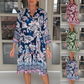 Women's Casual V-Neck Floral Print Dress