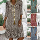 🌸Seasonal Styles💐Women's Fashion Printed Mid Sleeve V-Neck Dresses