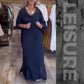 Women Solid Casual Loose Dress with Slits