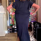 Easygoing Ruffle Sleeve Letter Dress