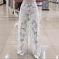 🔥Last Day 50% OFF🔥Fashion Lace Patchwork Denim Jeans