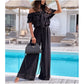 🌞Summer Sale🌺 Women’s Off - Shoulder Ruffle Jumpsuit – 50% OFF