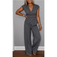 🎉 Last Day Promotion-50% OFF🔥💋Women's Elegant V-Neck Top & Pants Set