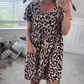 🐆 Women's Leopard Print Mini Dress – Flirty & Fun