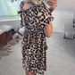 🐆 Women's Leopard Print Mini Dress – Flirty & Fun