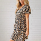 🐆 Women's Leopard Print Mini Dress – Flirty & Fun
