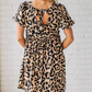 🐆 Women's Leopard Print Mini Dress – Flirty & Fun