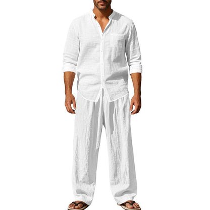 🍃Men's Casual Breathable Shirt and Pants Set