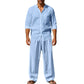 🍃Men's Casual Breathable Shirt and Pants Set