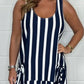 Stripe Oversized Tie-Front Pocket Dress