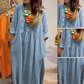 Loose Fit Solid Color V-Neck Maxi Dress