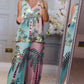 Coconut Tree Print Tank Top & Pants Set