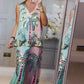 Coconut Tree Print Tank Top & Pants Set