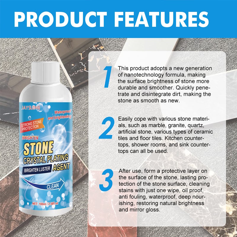 🔥Last Day Sale 49%🔥Stone Stain Remover Cleaner (Effective Removal of Oxidation, Rust, Stains)