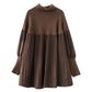 💝Plus Size Solid Color Lantern Sleeve Knit Dress✨Two-piece 🔥Free shipping