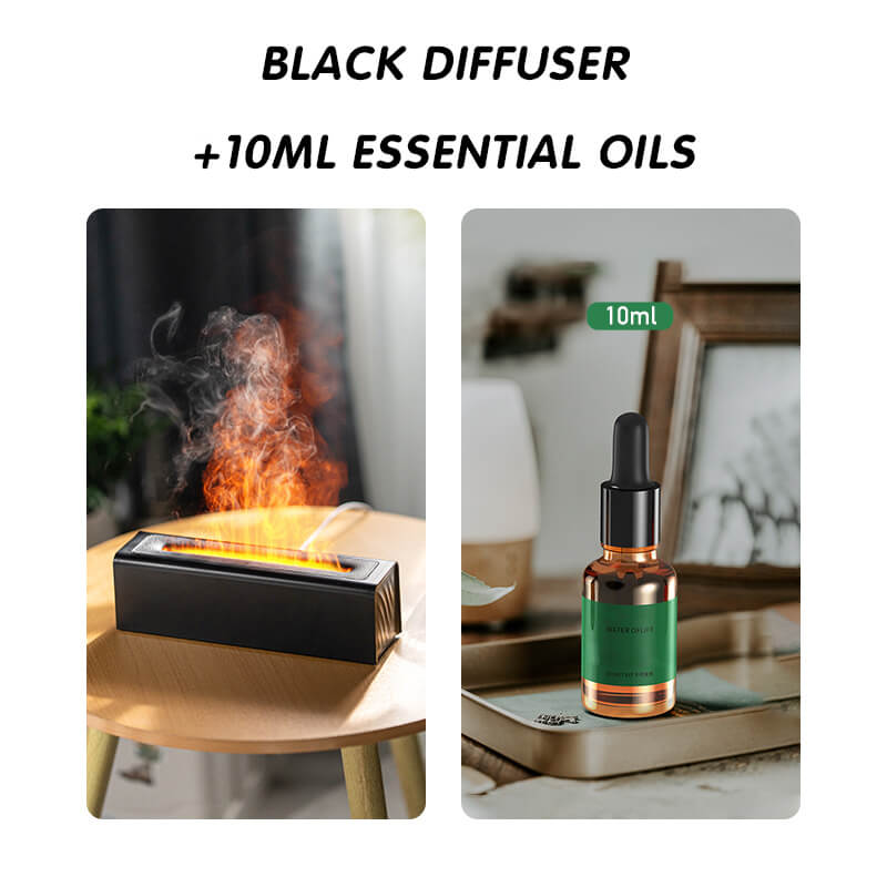 🎅 Nice gift 🎁 Colorful Flame Aromatherapy Diffuser