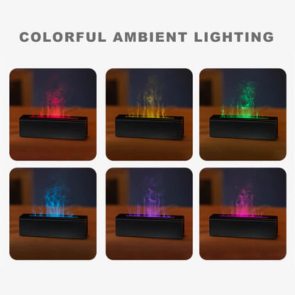 🎅 Nice gift 🎁 Colorful Flame Aromatherapy Diffuser