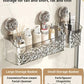 🛁✨Light Luxury Style Glacier Pattern Suction Cup Shelf