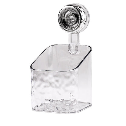 🛁✨Light Luxury Style Glacier Pattern Suction Cup Shelf