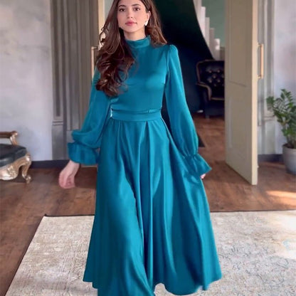 👗 Temperament Elegant Ruffled Long Sleeve Dress✨✨ Elegance within reach