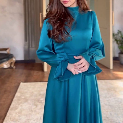 👗 Temperament Elegant Ruffled Long Sleeve Dress✨✨ Elegance within reach