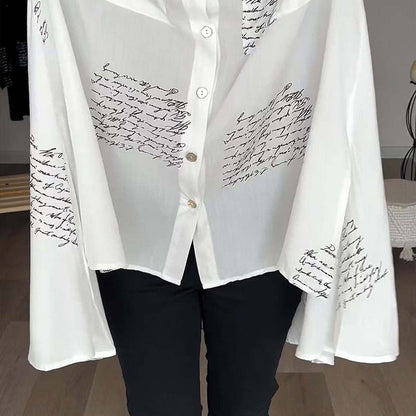 🎁Hot Sale 49% OFF⏳Women's Long Sleeve Print Fashion Lapel Shirt