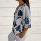 🎉New product launch💐– Women's Linen V-Neck Loose Top (51% OFF)